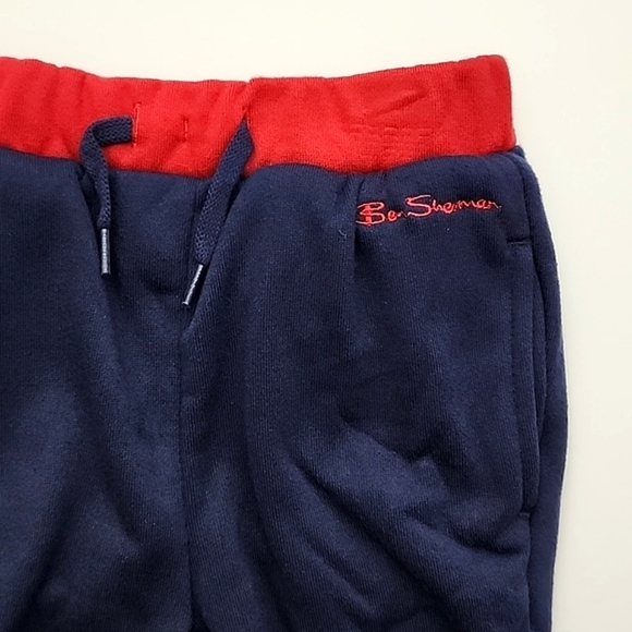 Ben Sherman Youth Boy's 2 Piece Set Hoodie Jacket Joggers Navy Red Sz 18 Months - Picture 5 of 9